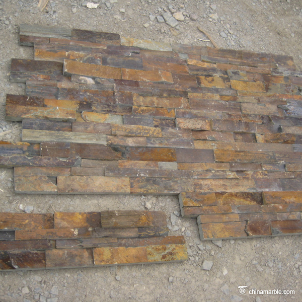 S1120 Rust Slate Ledge Wall Stone