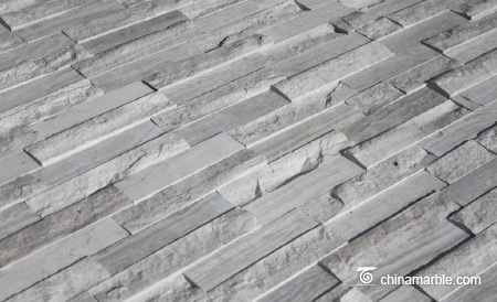 Grey Wooden Vein Marble Culture Stone, Ledge Panel