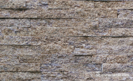 Yellow Tiger Skin Quartzite Ledge Stone Panel, Cultured Stone