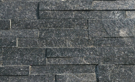 Black Quartzite Cultured Stone, Stacked Stone, Ledge Panel