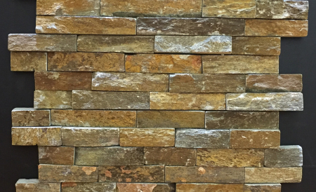 S1120 Rock Face Rust Cultured Stone, Ledge Stone Panel