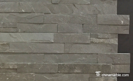 Black Slate Flat Surface Ledge Stone Panel