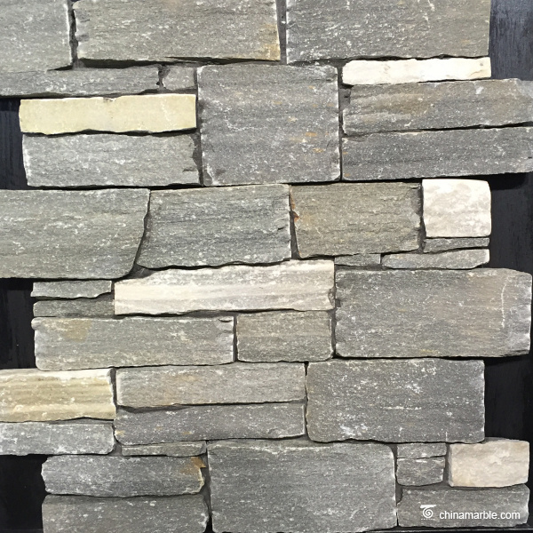 P013 Grey Slate Wall Stone Cladding
