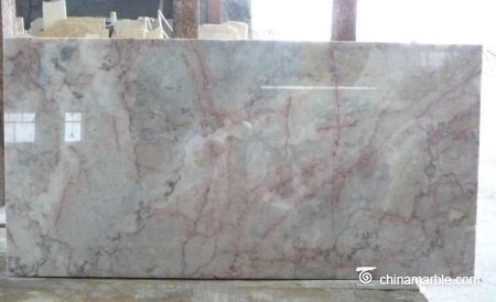 Grey and Red Cream Marble