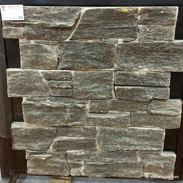 Black Meshed Back Wallstone Cement Cultured Stone