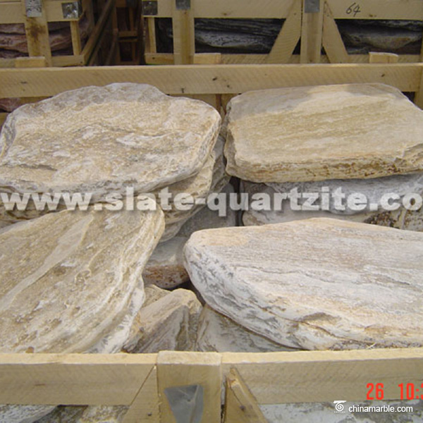 P014 Light Grey Slate Stepper Stone