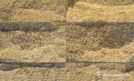 Tiger Skin Yellow Quartzite Mushroom Stone Tiles