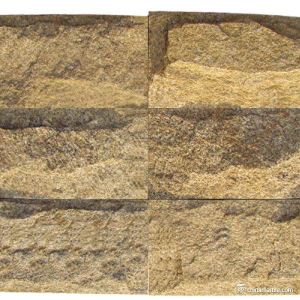 Tiger Skin Yellow Quartzite Mushroom Stone Tiles