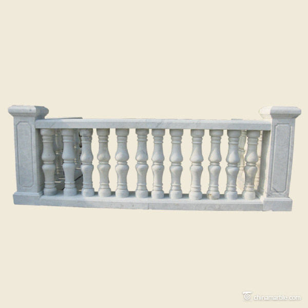 white marble balustrade