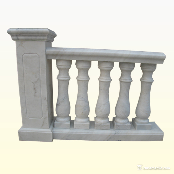Classic marble balustrade