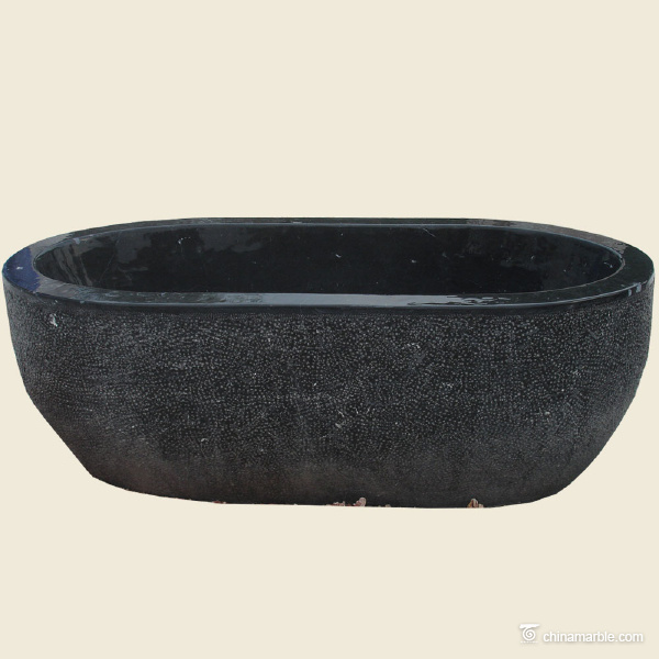 Black limestone Bath tub