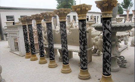 The Multicolor marble column
