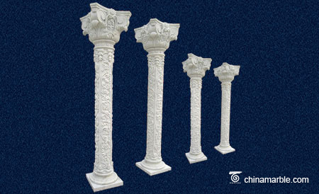 The white marble column