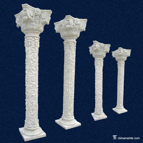 The white marble column