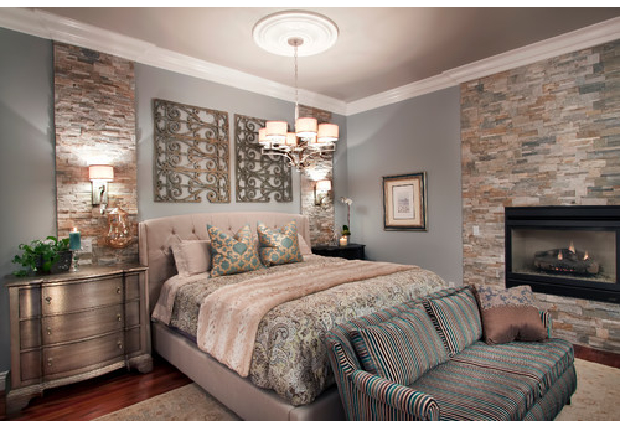 Mountain style bedroom design