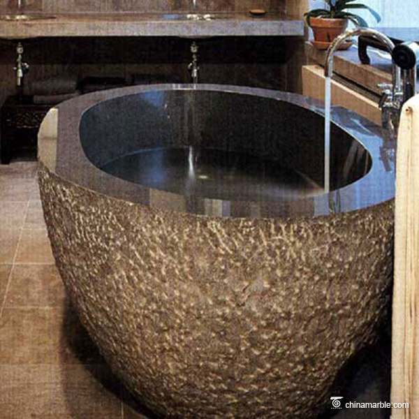 Black limestone Bath tub