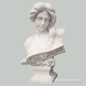 White Marble Bust