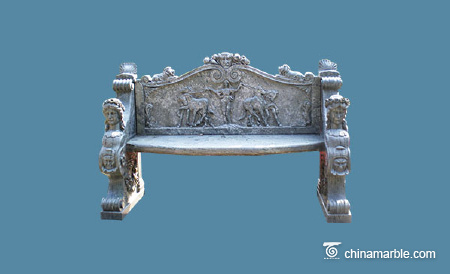 Greek style marble bench