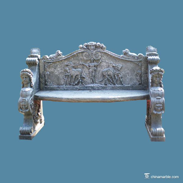 Greek style marble bench