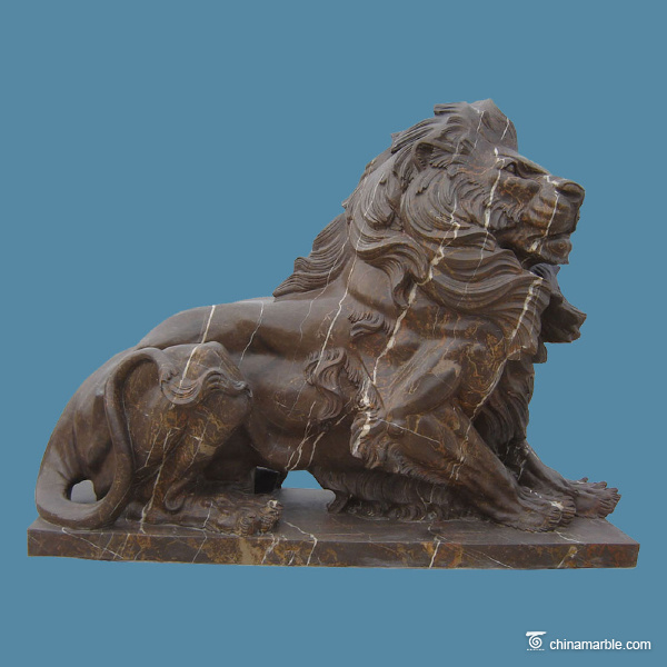 The regal marble lion
