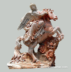 Angel With Marble Horse