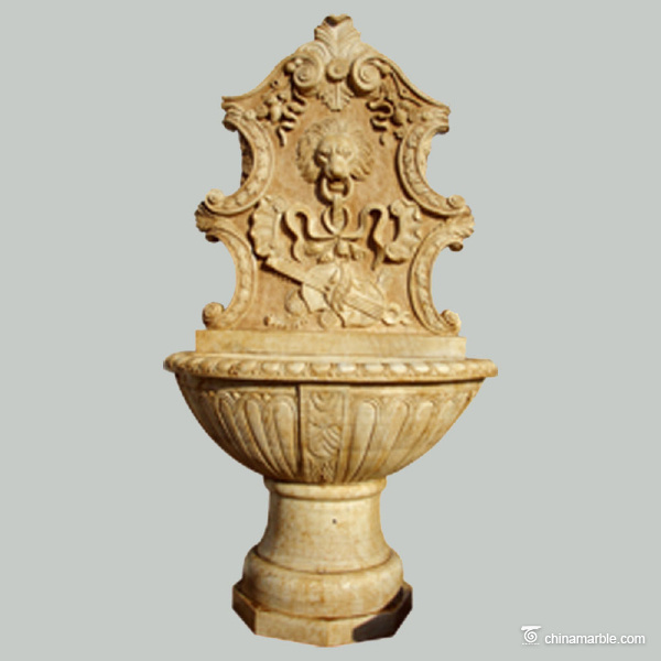 Antique marble wall fountain