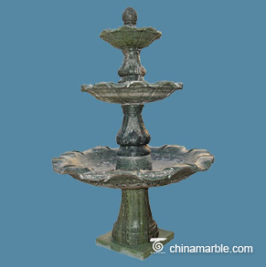 The green marble fountain