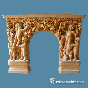 The Cherubs marble fireplace