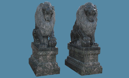 Green Marble Lion