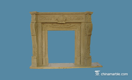 Sandstone fireplace