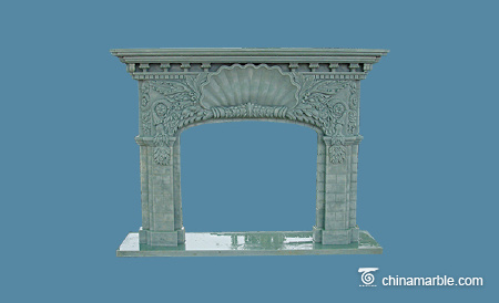 White Marble fireplace