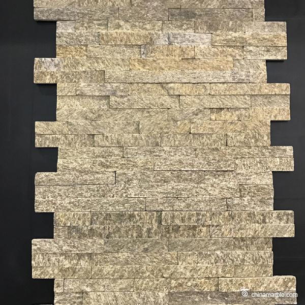 Tiger Skin With Rust Natural Stack Quartzite Stone Effect Wall Cladding Tile