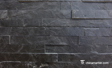 Black Slate Stone Wall Rockface Cladding CS-210