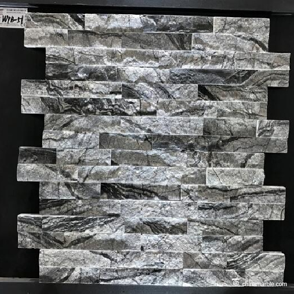 Black Wooden Vein Marble Wall Cladding