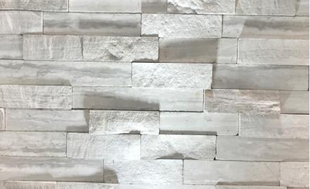 White Grey Wooden Vein Marble Stone Wall Cladding