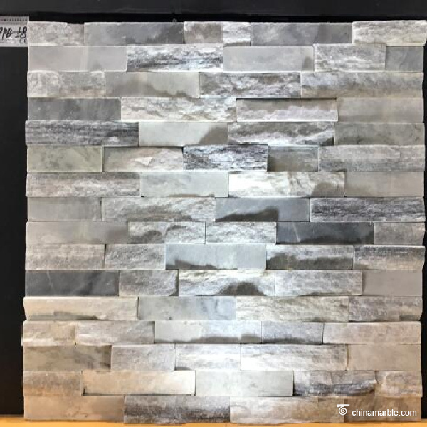 Grey Cloudy Marble Wall Stone Cladding