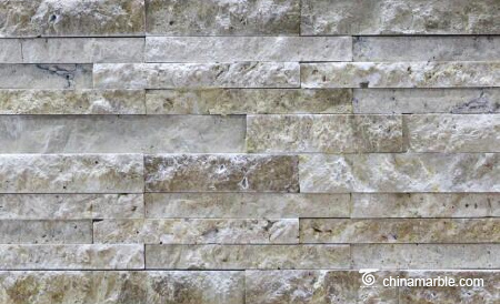 Chinese Beige Travertine Wall Stone Cladding Ledge Stone