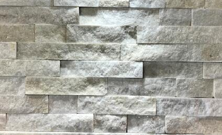 White Quartzite Stone Wall Rockface Cladding