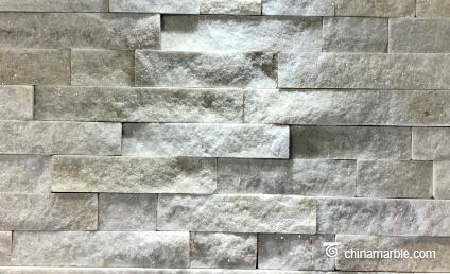 White Quartzite Stone Wall Rockface Cladding