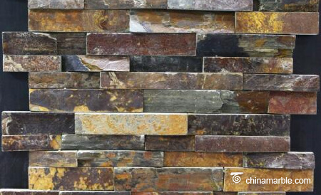 Rust Multicolor  Stone Wall Rockface Cladding CS-078 1