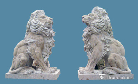 Travertine Lions