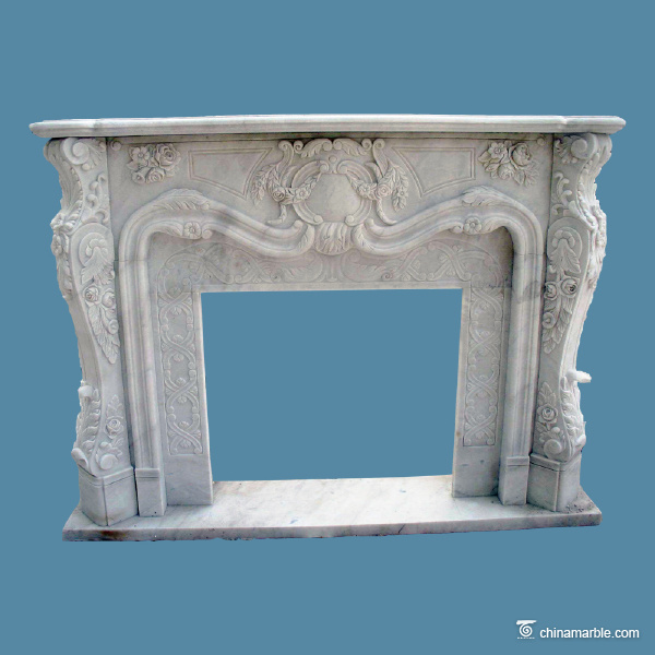Marble Carving Mantel