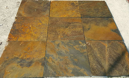 Rust Slate Flooring Tiles