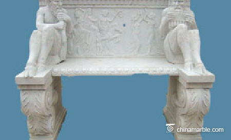 Statues Carved bench