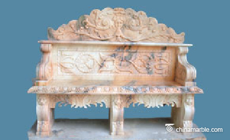 Grand marble bench