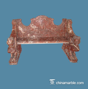 Red Marble Bench