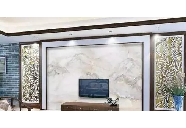 The corporate lobby marble mural