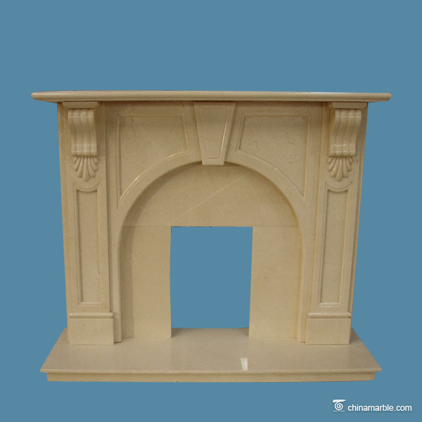 Modern Design Limestone Fireplace Mantel Shelf
