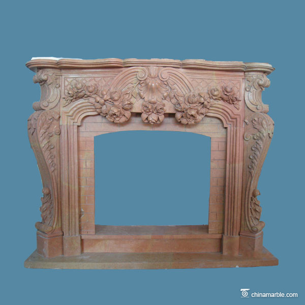 Red Marble Mantel