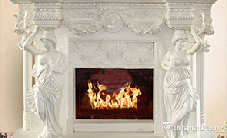 Grand Statues Fireplace